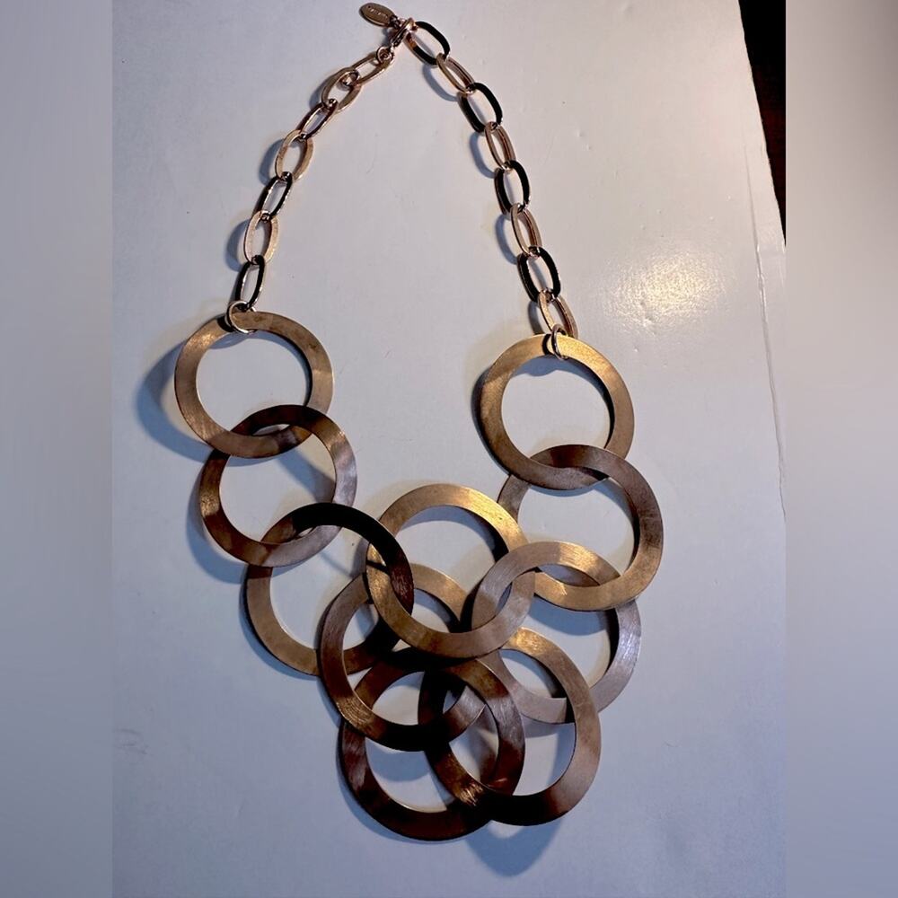 Glow by Sheila Fajl circle necklace Geometric Boho Bohemian Unique Thailand